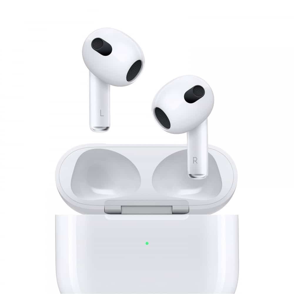 Ausinės Apple AirPods 3 su Lightning įkrovimo dėklu