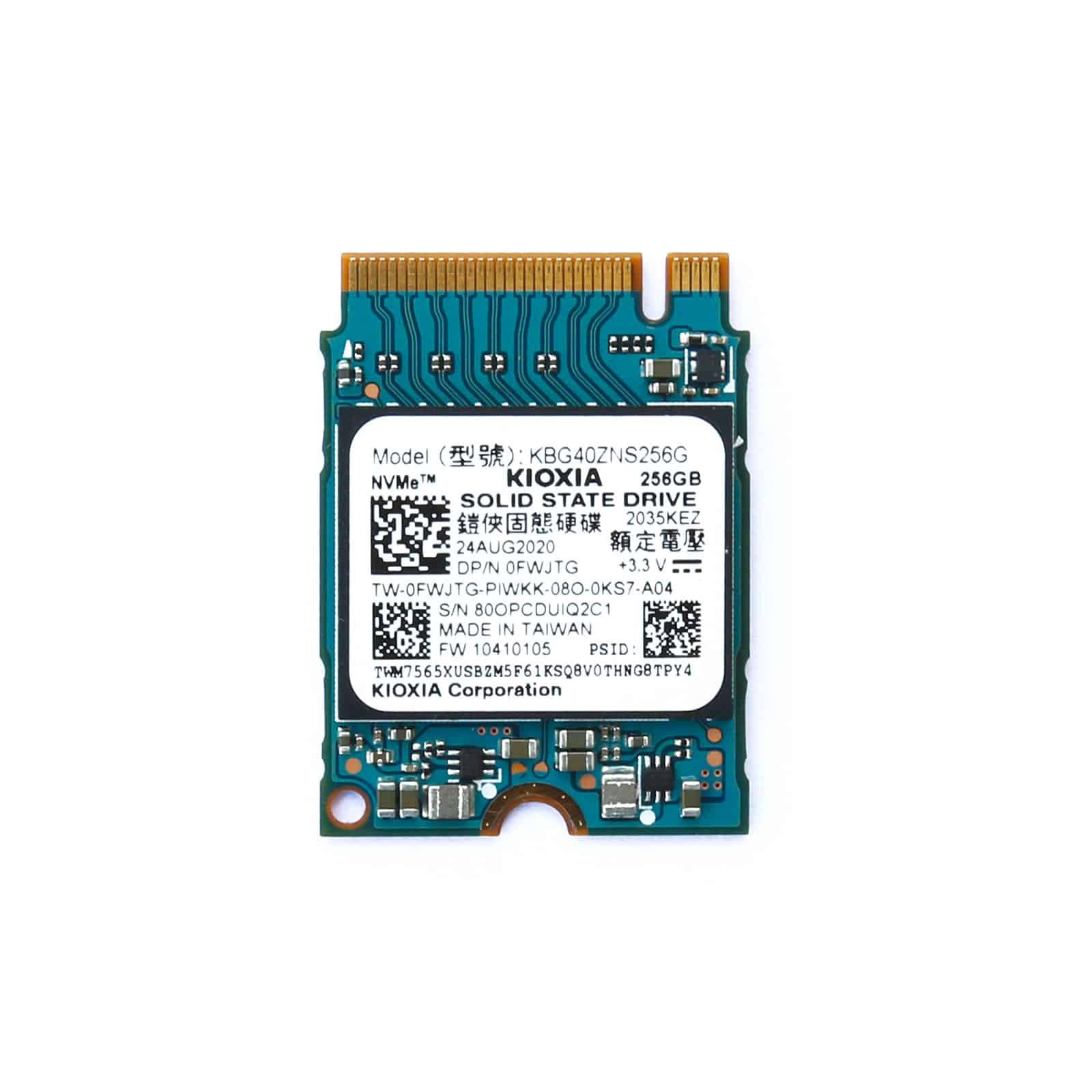 Kioxia 256GB NVMe PCIe M.2 2230 SSD KBG40ZNS256G